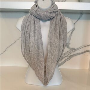 Calvin Klein Light Gray Knit Infinity Scarf